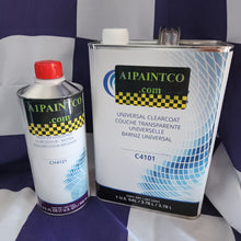 Load image into Gallery viewer, CLEARCOAT MEDIUM KIT 4:1 MIX #4101 Universal Clearcoat Gallon KIT includes #4121 Quart Hardener ⭐A1PAINTCO® APPROVED Clearcoat⭐
