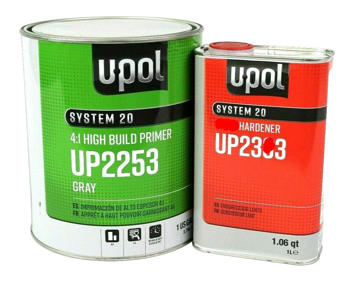 PRIMER 2K KIT- GRAY HIGH BUILD UPOL #2253-G WITH #2323-QT HARDENER